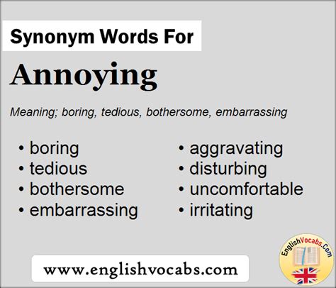 annoying synonym